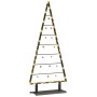 Árbol de Navidad de metal con soporte Negro 125 cm Acero