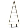 Árbol de Navidad de metal con soporte Negro 150 cm Acero