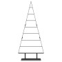 Árbol de Navidad de metal con soporte Negro 150 cm Acero
