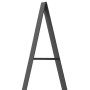 Árbol de Navidad de metal con soporte Negro 150 cm Acero