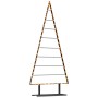 Árbol de Navidad de metal con soporte Negro 180 cm Acero
