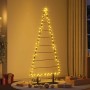 Árbol de Navidad de metal con soporte Negro 180 cm Acero