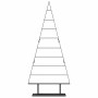 Árbol de Navidad de metal con soporte Negro 180 cm Acero