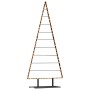 Árbol de Navidad de metal con soporte Negro 210 cm Acero