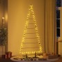 Árbol de Navidad de metal con soporte Negro 210 cm Acero