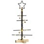 Árbol de Navidad de metal con soporte Negro 60 cm
