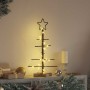 Árbol de Navidad de metal con soporte Negro 60 cm