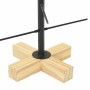 Árbol de Navidad de metal con soporte Negro 60 cm