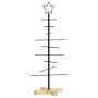 Árbol de Navidad de metal con soporte Negro 90 cm