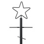 Árbol de Navidad de metal con soporte Negro 90 cm