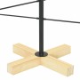 Árbol de Navidad de metal con soporte Negro 90 cm