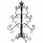 Árbol de Navidad de metal con soporte Negro 60 cm