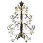 Árbol de Navidad de metal con soporte Negro 60 cm