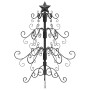 Árbol de Navidad de metal con soporte Negro 60 cm