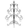 Árbol de Navidad de metal con soporte Negro 60 cm