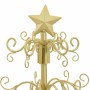 Árbol de Navidad de metal con soporte Dorado 60 cm