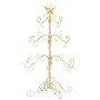 Árbol de Navidad de metal con soporte Dorado 90 cm