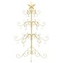 Árbol de Navidad de metal con soporte Dorado 90 cm