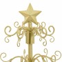 Árbol de Navidad de metal con soporte Dorado 90 cm