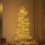 Árbol de Navidad de metal con soporte Dorado 180 cm