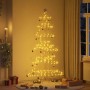 Árbol de Navidad de metal con soporte Dorado 215 cm