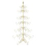 Árbol de Navidad de metal con soporte Dorado 215 cm