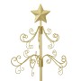 Árbol de Navidad de metal con soporte Dorado 215 cm