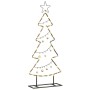 Árbol de Navidad de metal con soporte Negro 90 cm Acero