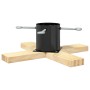 Soporte para Árbol de Navidad 1.73 Negro 50 x 50 x 16 cm