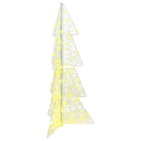 Árbol de Navidad con 100 LED Cálido 120 cm Acrílico