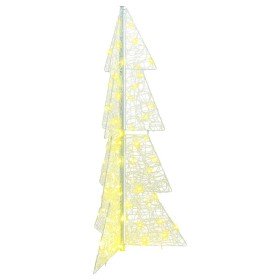 Árbol de Navidad con 100 LED Cálido 120 cm Acrílico Árbol de Navidad con 100 LED Cálido 120 cm Acrílico