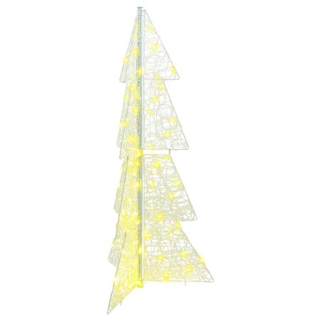 Árbol de Navidad con 100 LED Cálido 120 cm Acrílico