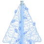 Árbol de Navidad con 100 LED Azul 120 cm Acrílico