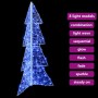 Árbol de Navidad con 100 LED Azul 120 cm Acrílico