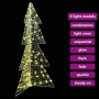 Árbol de Navidad con 160 LED Cálido 150 cm Acrílico