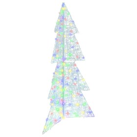 Árbol de Navidad con 160 LED Multicolor 150 cm Acrílico