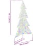 Árbol de Navidad con 240 LED Multicolor 180 cm Acrílico