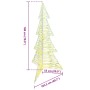 Árbol de Navidad con 240 LED Cálido 180 cm PET