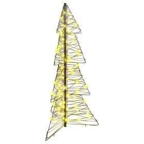 Árbol de Navidad con 100 LED Cálido 120 cm Ratán Árbol de Navidad con 100 LED Cálido 120 cm Ratán