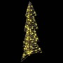 Árbol de Navidad con 100 LED Cálido 120 cm Ratán