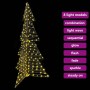 Árbol de Navidad con 240 LED Cálido 180 cm Ratán