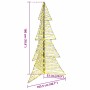 Árbol de Navidad con 240 LED Cálido 180 cm Ratán