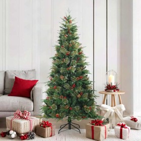 Árbol de Navidad artificial con ramas articuladas Verde 180 cm