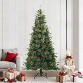 Árbol de Navidad artificial con ramas articuladas Verde 240 cm