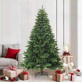 Árbol de Navidad artificial con ramas articuladas Verde 210 cm