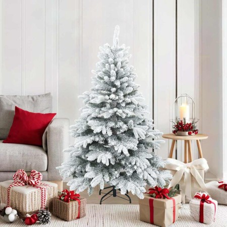 Árbol de Navidad Artificial Moderno Plegable con Nieve y