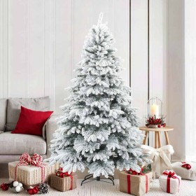 Árbol de Navidad Artificial Moderno Plegable con Nieve y