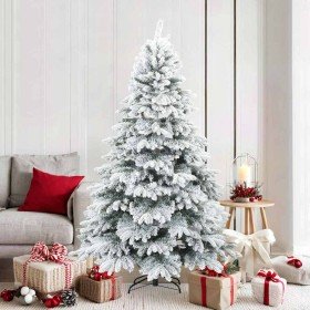Árbol de Navidad Artificial Moderno Plegable con Nieve y