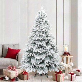 Árbol de Navidad Artificial Moderno Plegable con Nieve y