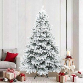 Árbol de Navidad Artificial Moderno Plegable con Nieve y